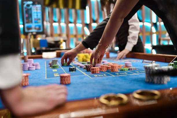 Betting interface on Casino Hold'em table